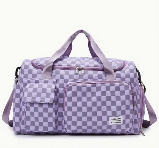 Checkered Duffel Bag image 1