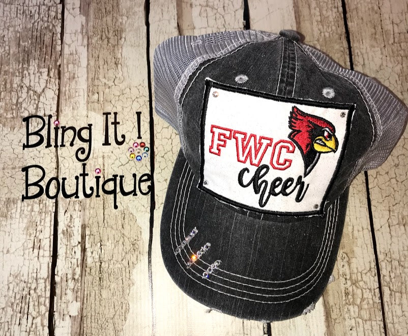 FWC Cheer Distressed Trucker Cap image 2