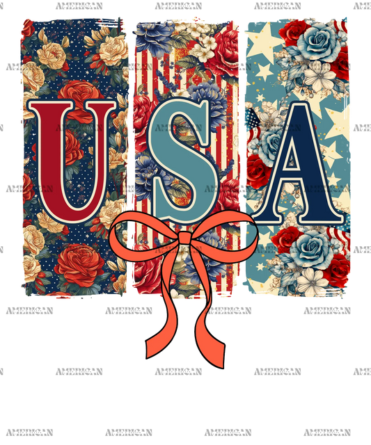 Floral_USA_Bow