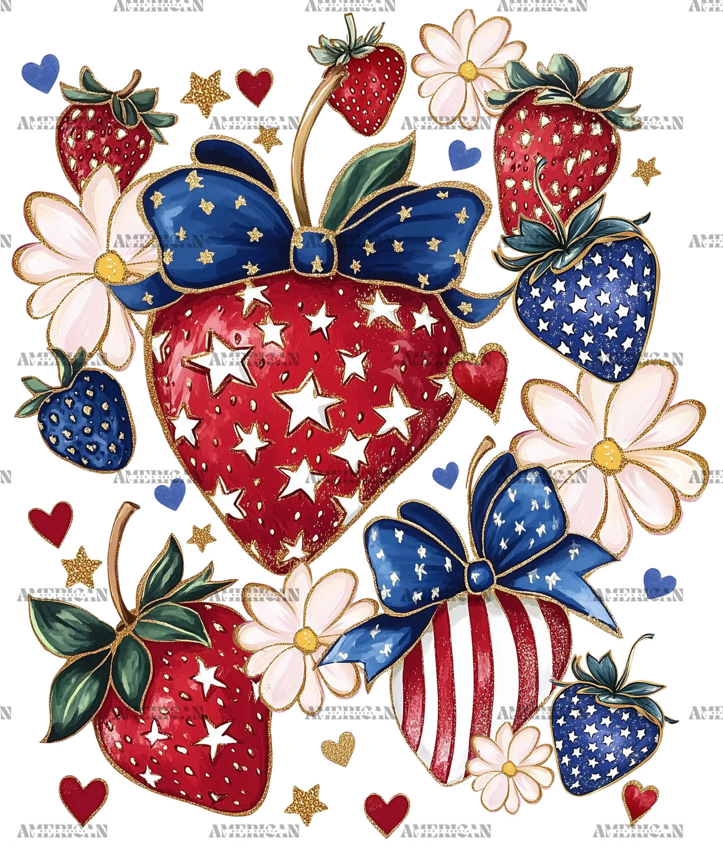 USA_Strawberries_And_Flowers