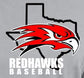 Redhawks Baseball Dri-Fit Performance Tee image 1