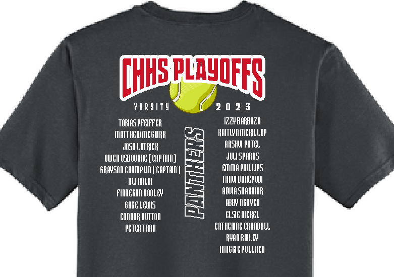 CHHS Tennis Playoff 23 Tee image 1