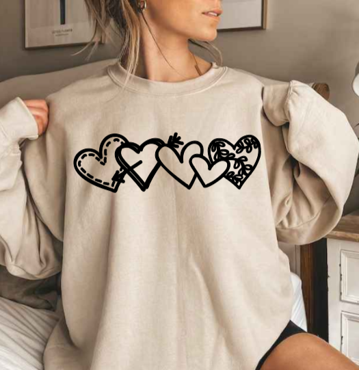 Chained Hearts Sweatshirt image 0
