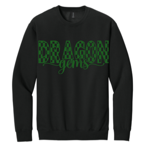 CHECKERED DRAGON GEMS SWEATSHIRT image 2