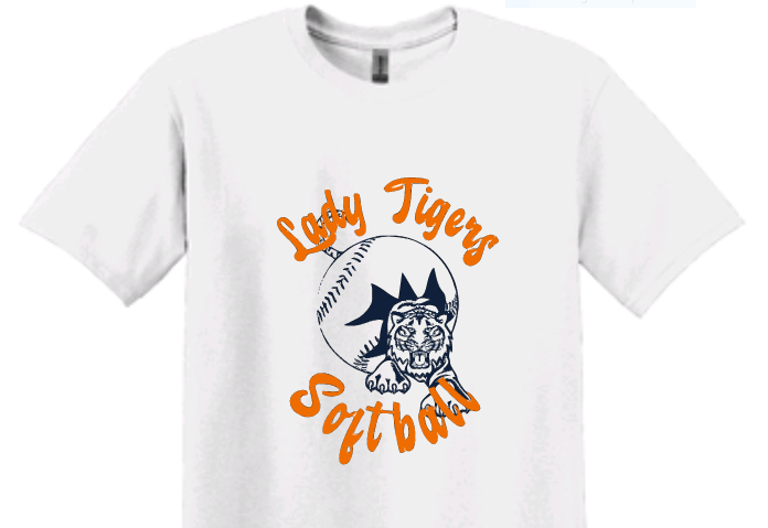 Lady Tigers Softball Tee image 0