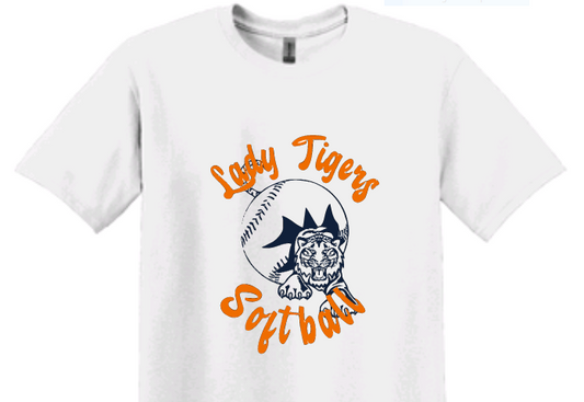 Lady Tigers Softball Tee image 0