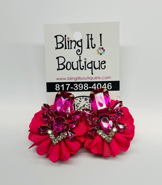 The Rhinestone Flower Earring Collection image 0