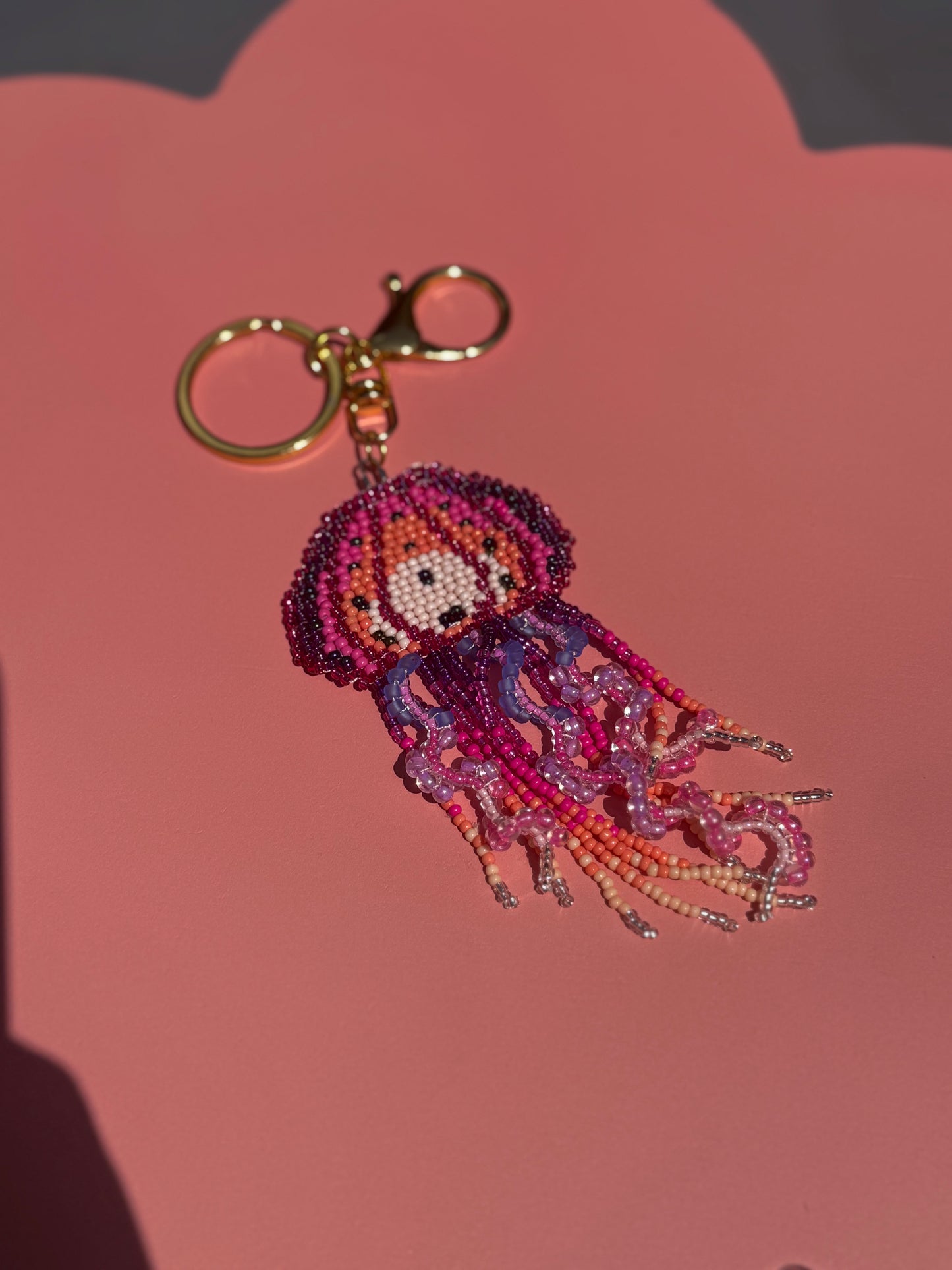 BEADED JELLYFISH KEYCHAIN image 0