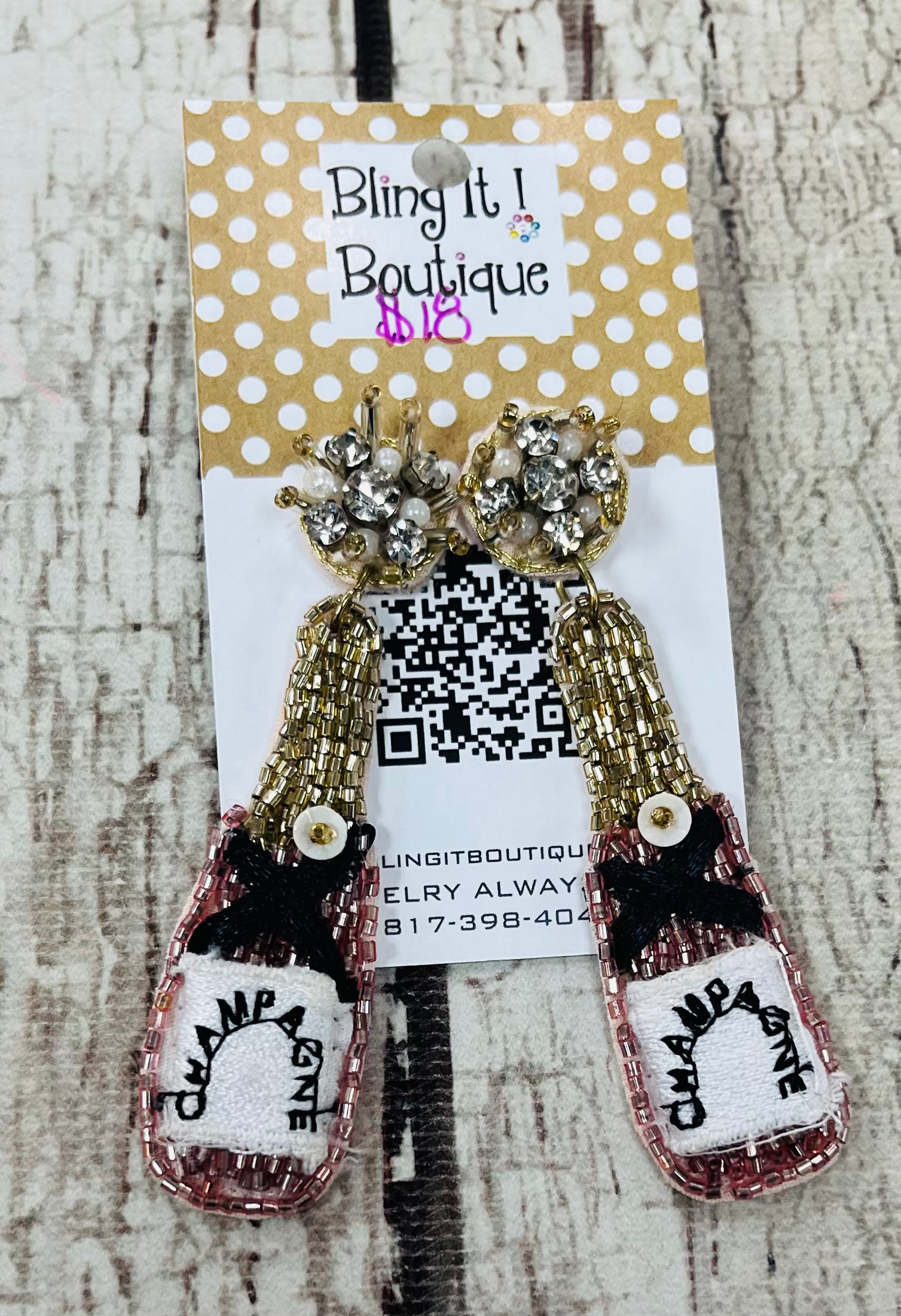 Beaded Alcohol earrings image 2