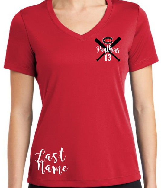 CHHS Baseball Ladies Dri Fit Short Sleeve image 0