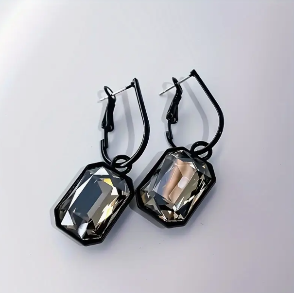 Geometric Rhinestone Earrings image 0