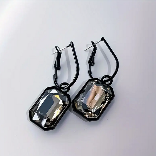 Geometric Rhinestone Earrings image 0