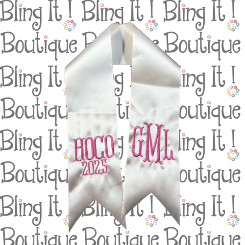 HOCO Embroidery Floral Sash image 0