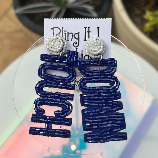 TOUCH DOWN BEADED EARRINGS image 0