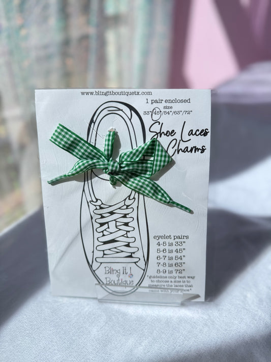 PLAID SHOELACES image 1