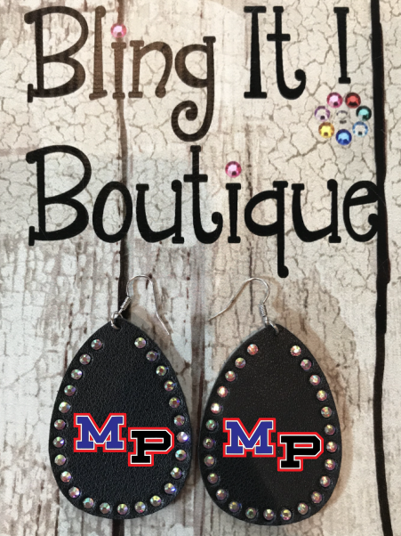 MP Football Earrings image 0