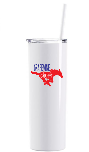 20oz. Skinny Tumbler Mustang image 0