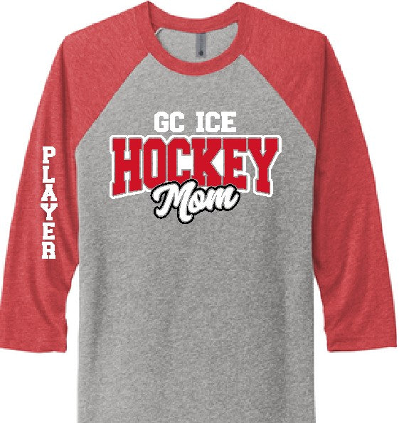 GC Hockey Mom 3/4 Sleeve Raglan image 0