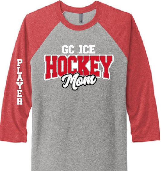 GC Hockey Mom 3/4 Sleeve Raglan image 0