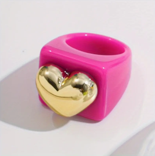 Gold Heart Ring image 0