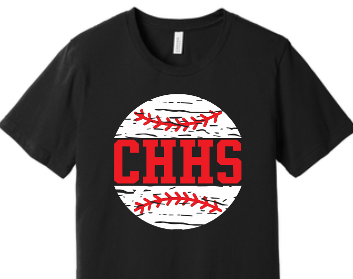 CHHS Baseball Distressed Tee image 0