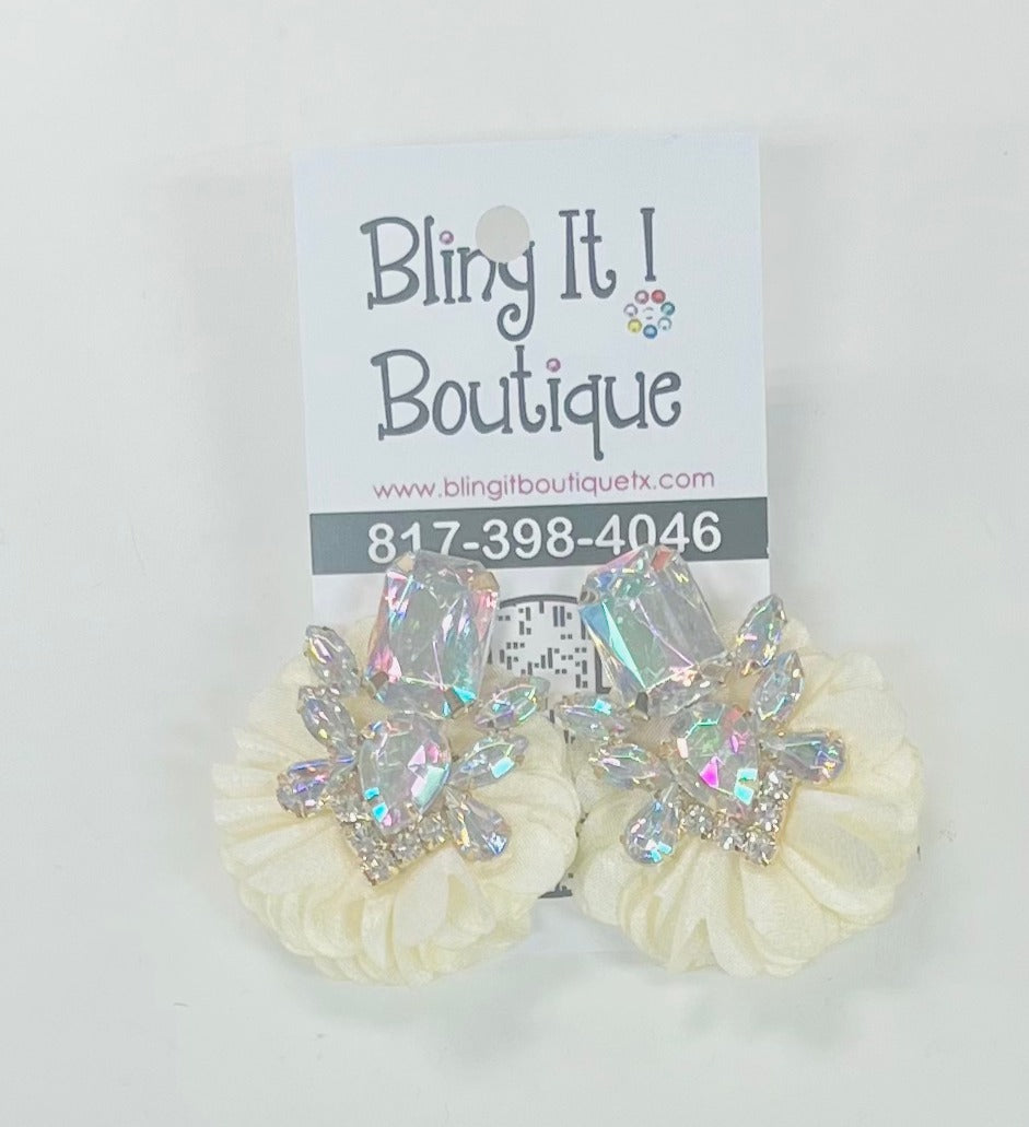 The Rhinestone Flower Earring Collection image 1