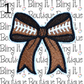 FOOTBALL BOW PATCH image 0
