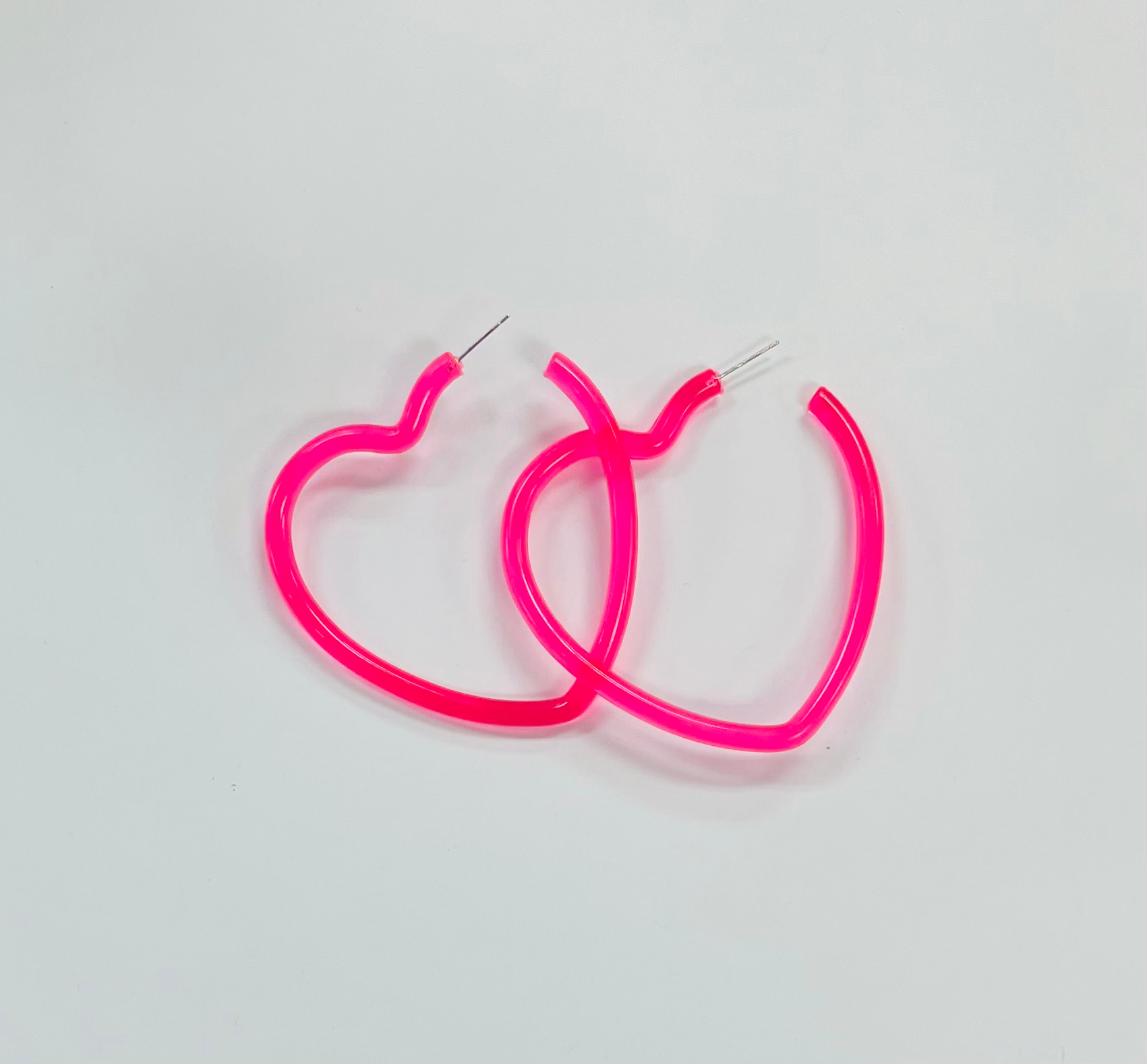 Heart shape loop earrings image 0