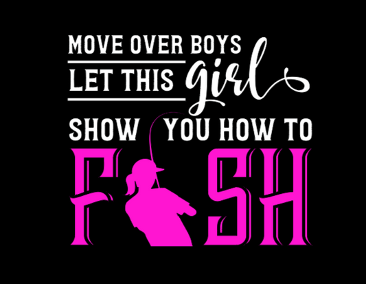 Move Over Boys! Long Sleeve Fishing Shirt image 1