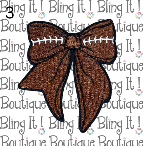 FOOTBALL BOW PATCH image 2