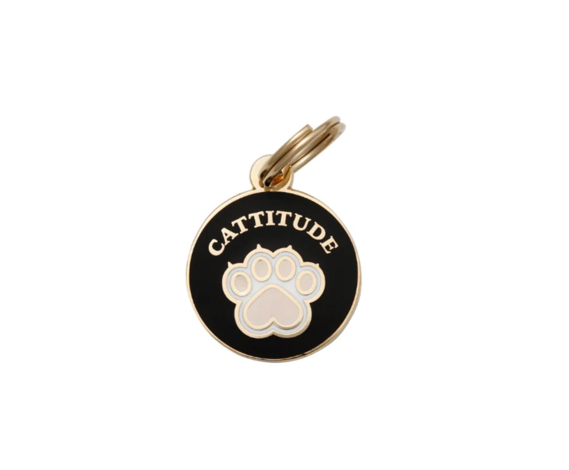 Cattitude ID Pet Tag image 0