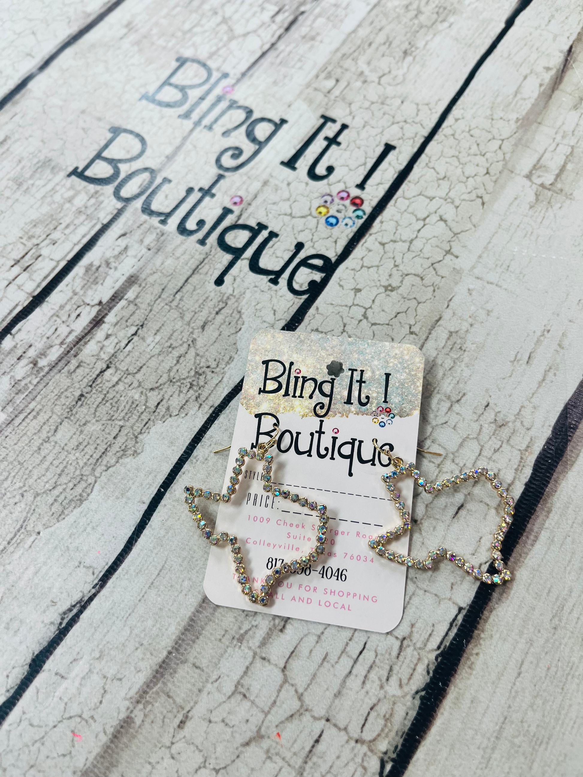 Texas Rhinestone earrings image 0