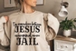 I'm Somewhere Between Jesus and Jail! (T-shirt & Sweatshirt) image 0