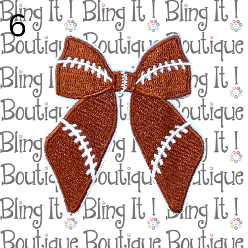 FOOTBALL BOW PATCH image 5