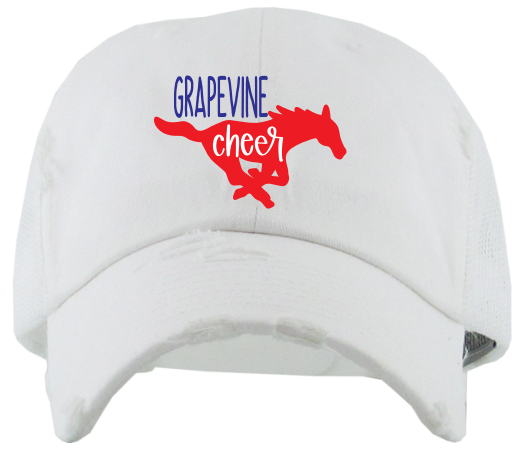 GHS Cheer Ladies Distressed Trucker Cap image 0