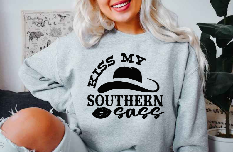 Kiss my Southern Sass (T-shirt & Sweatshirt) image 0