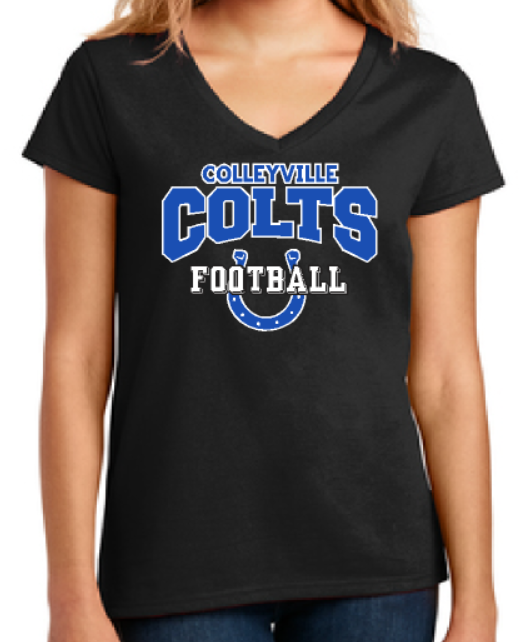 CMS Football Mom V Neck 2020 image 0