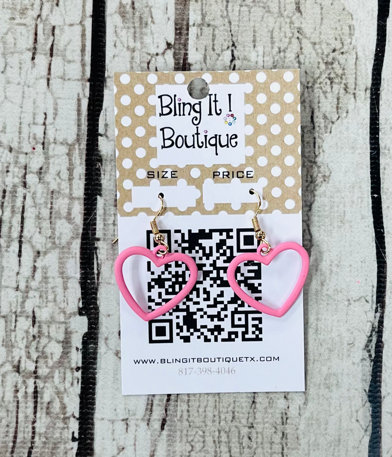 Heart shaped earrings image 1