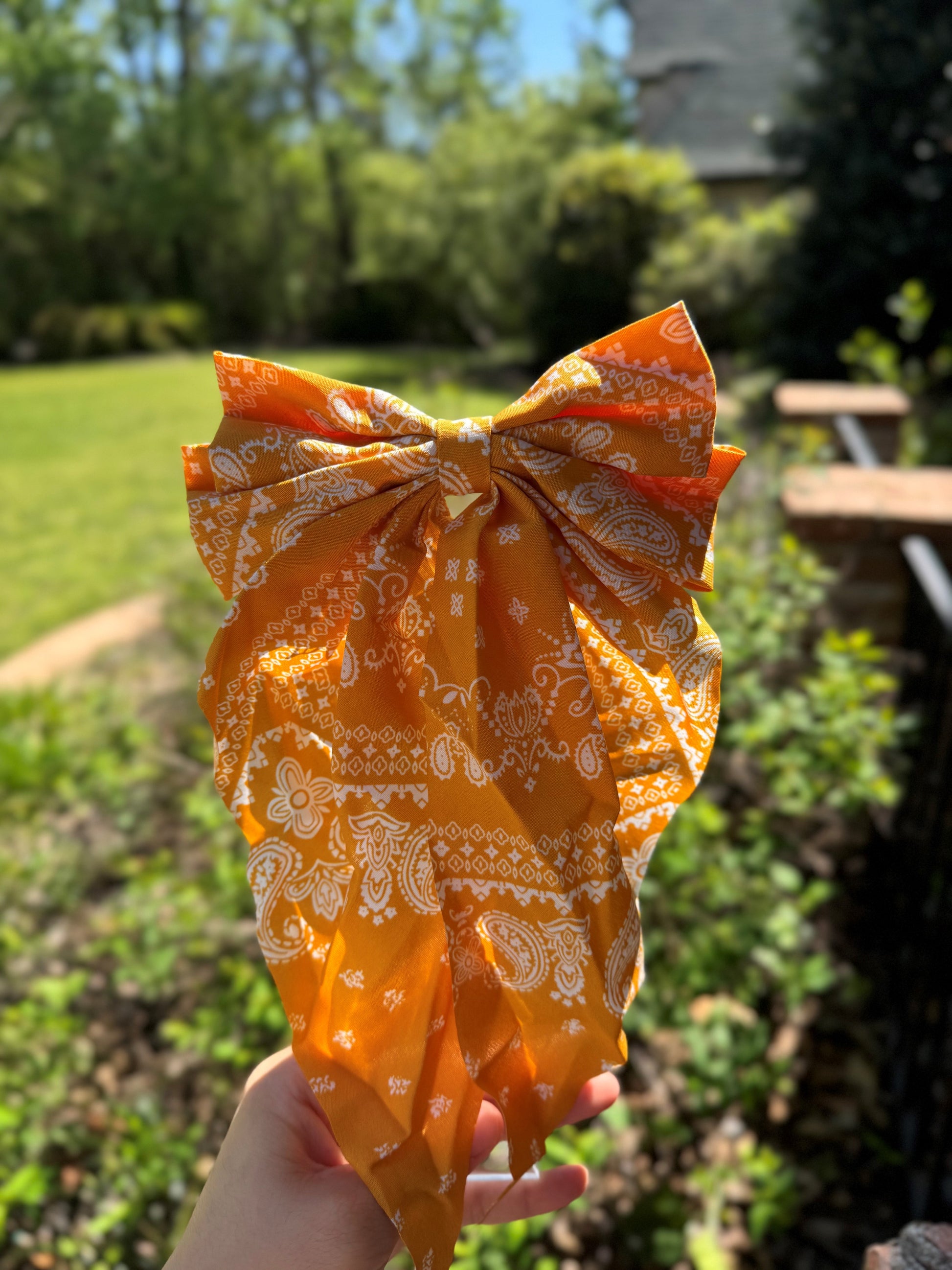 Bandana Print Bow image 0