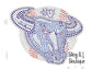 NTX Bulls Baseball Rhinestone Decal image 0