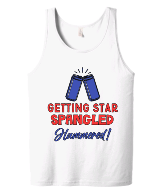 J4 Star Spangled Hammered Men's Tank image 0