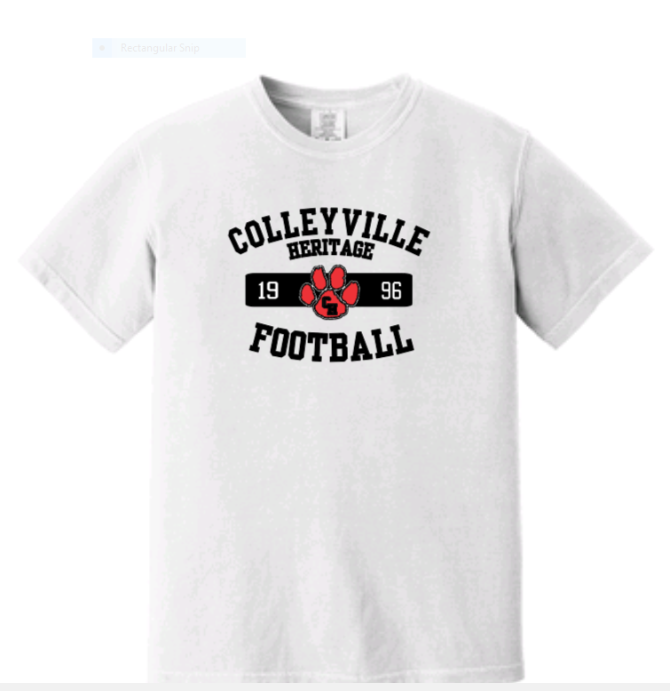 CHHS Comfort Colors Retro Football Tee image 0
