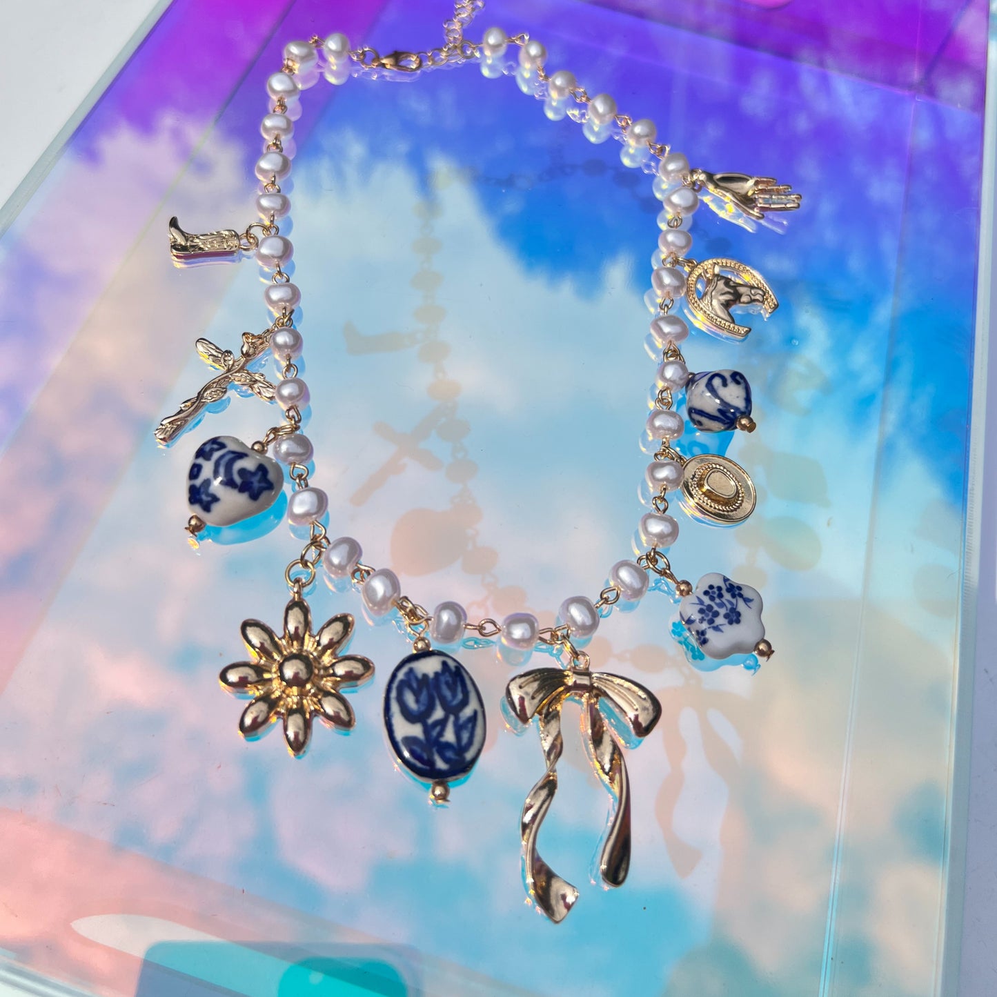 PEARL CHARM NECKLACE image 0