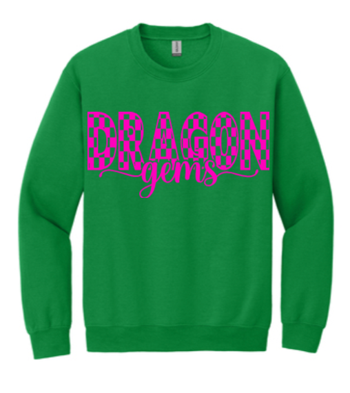 CHECKERED DRAGON GEMS SWEATSHIRT image 0