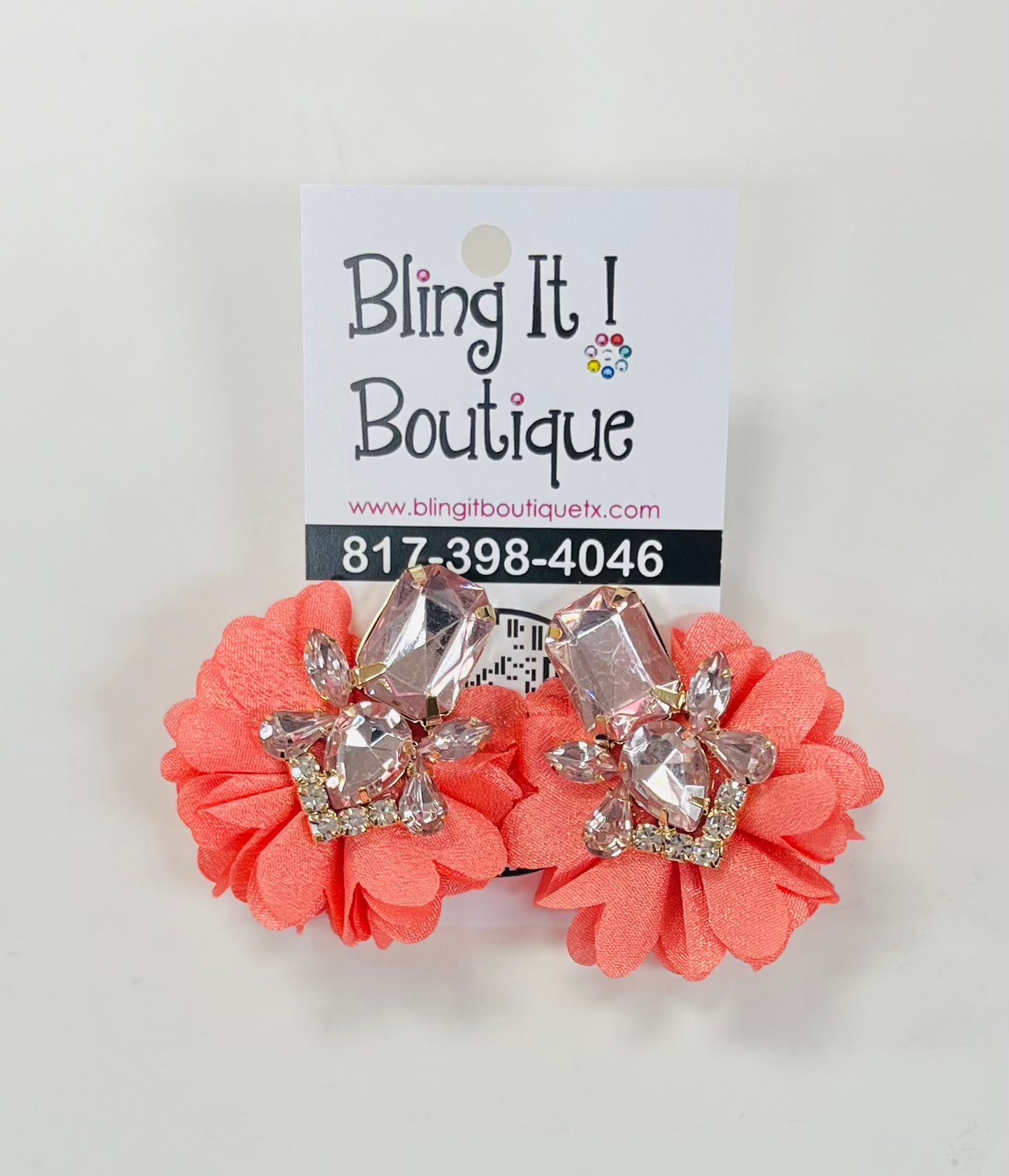 The Rhinestone Flower Earring Collection image 2