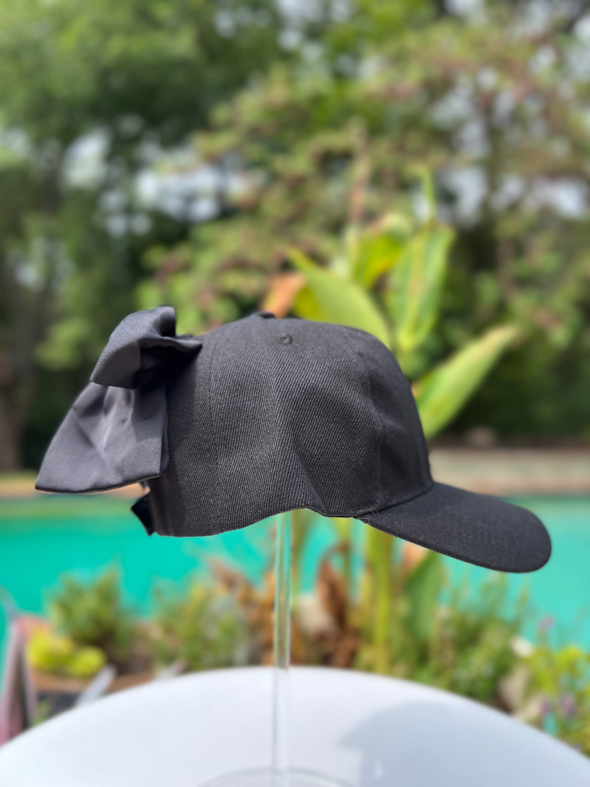 SATIN BOW CAP image 4