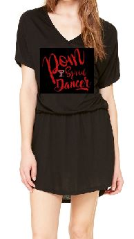 Pom Squad Dancer Flowy V Neck Dress image 0