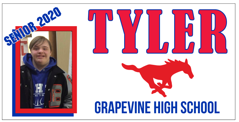 Custom Senior 2020 Banner 2x4 with Grommets image 2