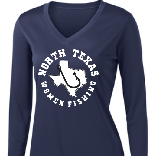 NTWF Dri Fit Ladies V-Neck Long Sleeve image 0