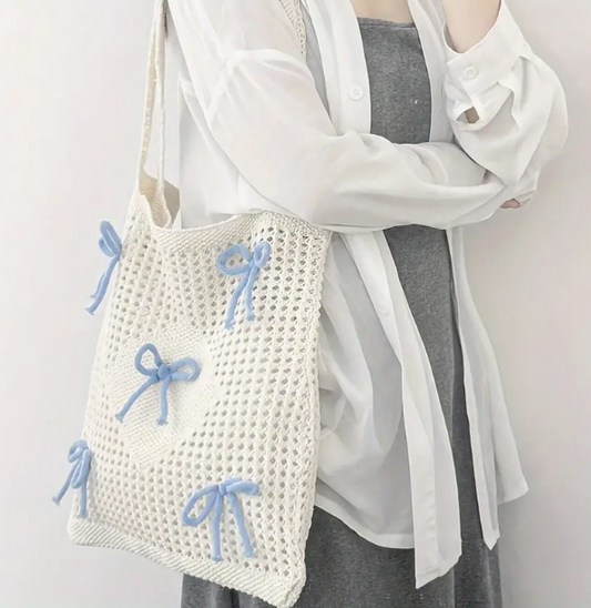 Crochet Tote Bag image 1